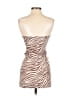 Shein Animal Print Brown Cocktail Dress Size S - photo 2