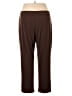 Susan Graver Solid Brown Active Pants Size 1X (petite) - photo 2