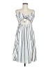 Unbranded Stripes White Casual Dress Size M - photo 1
