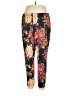North Style Floral Black Casual Pants Size 1X - photo 1