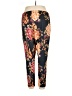 North Style Floral Black Casual Pants Size 1X - photo 2