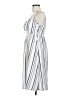 Unbranded Stripes White Casual Dress Size M - photo 5