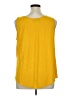 Worthington 100% Polyester Yellow Sleeveless Blouse Size 1X - photo 2