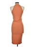 Boohoo Solid Orange Cocktail Dress Size 10 - photo 2