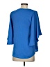 Tyche 100% Polyester Blue 3/4 Sleeve Top Size S - photo 2