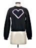 Carven 100% Cotton Hearts Black Sweatshirt Size S - photo 1