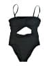Unbranded Solid Black One Piece Swimsuit Size XL (estimated) - photo 1