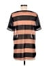 Maison Scotch 100% Polyester Stripes Brown Short Sleeve Top Size Med (2) - photo 2