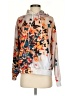 Unbranded 100% Polyester Floral Orange Pullover Hoodie Size S - photo 1