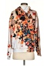 Unbranded 100% Polyester Floral Orange Pullover Hoodie Size S - photo 2