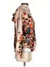 Unbranded 100% Polyester Floral Orange Pullover Hoodie Size S - photo 4