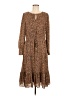 Talbots Animal Print Brown Casual Dress Size 10 - photo 1