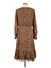 Talbots Animal Print Brown Casual Dress Size 10 - photo 2