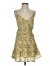 Lush 100% Polyester Floral Yellow Cocktail Dress Size S - photo 1