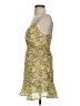 Lush 100% Polyester Floral Yellow Cocktail Dress Size S - photo 5