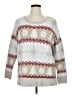 Holiday Time Chevron-herringbone Ivory Pullover Sweater Size 1X - photo 1