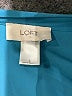 Ann Taylor LOFT Outlet 100% Polyester Teal Sleeveless Blouse Size L - photo 7