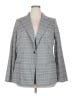 Lane Bryant Checkered-gingham Gray Blazer Size 18 - photo 1