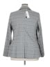 Lane Bryant Checkered-gingham Gray Blazer Size 18 - photo 2