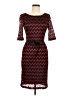 Connected Apparel Chevron-herringbone Red Cocktail Dress Size 6 - photo 1