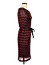 Connected Apparel Chevron-herringbone Red Cocktail Dress Size 6 - photo 4