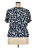 Coco & Shay 100% Polyester Blue Short Sleeve Blouse Size 2X - photo 2