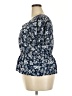 Coco & Shay 100% Polyester Blue Short Sleeve Blouse Size 2X - photo 5