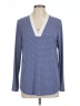 Jones New York Blue Long Sleeve Blouse Size Lg - photo 1