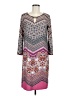 Sunny Leigh Print Pink Gray Casual Dress Size M - photo 1