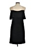 MSK Solid Black Casual Dress Size M - photo 2