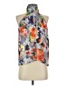 Lily Rain 100% Polyester Orange Sleeveless Blouse Size S - photo 1