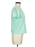 Assorted Brands Stars Teal Short Sleeve Top Size M - photo 4