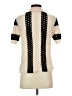 Shein 100% Polyester Polka Dots Ivory Short Sleeve Blouse Size 4 - photo 2