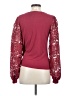 Willow & Root 100% Polyester Burgundy Long Sleeve Blouse Size S - photo 2
