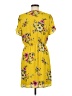 DR2 100% Polyester Floral Yellow Casual Dress Size M - photo 2