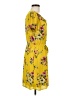 DR2 100% Polyester Floral Yellow Casual Dress Size M - photo 4