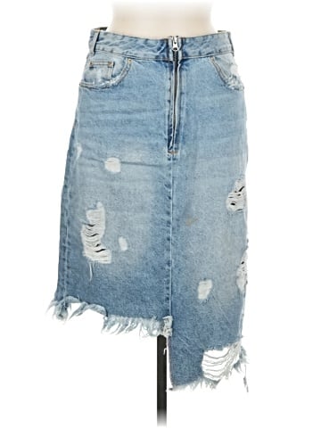 Trafaluc by Zara Denim Skirt (view 1)