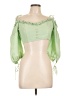 Hyfve 100% Polyester Green 3/4 Sleeve Blouse Size L - photo 1