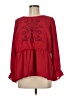 Torrid 100% Polyester Red Long Sleeve Blouse Size Med Plus (00) - photo 1