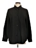 Unbranded 100% Polyester Solid Black Long Sleeve Blouse Size L - photo 1