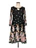 Unbranded Print Teal Casual Dress Size L - photo 1