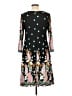 Unbranded Print Teal Casual Dress Size L - photo 2