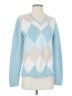 IZOD 100% Cotton Argyle Blue Pullover Sweater Size S - photo 1