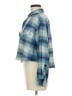 American Eagle Outfitters 100% Cotton Plaid Blue Long Sleeve Button-Down Shirt Size M - photo 5