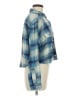 American Eagle Outfitters 100% Cotton Plaid Blue Long Sleeve Button-Down Shirt Size M - photo 4