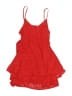 Beginning Boutique 100% Polyester Checkered-gingham Red Romper Size 6 - photo 1