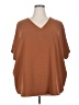 Moca Brown Short Sleeve Top Size 2XL - photo 1