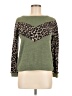 Bibi Animal Print Green Pullover Sweater Size M (estimated) - photo 1