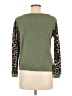 Bibi Animal Print Green Pullover Sweater Size M (estimated) - photo 2