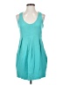 Madison Marcus 100% Silk Solid Teal Casual Dress Size S - photo 1